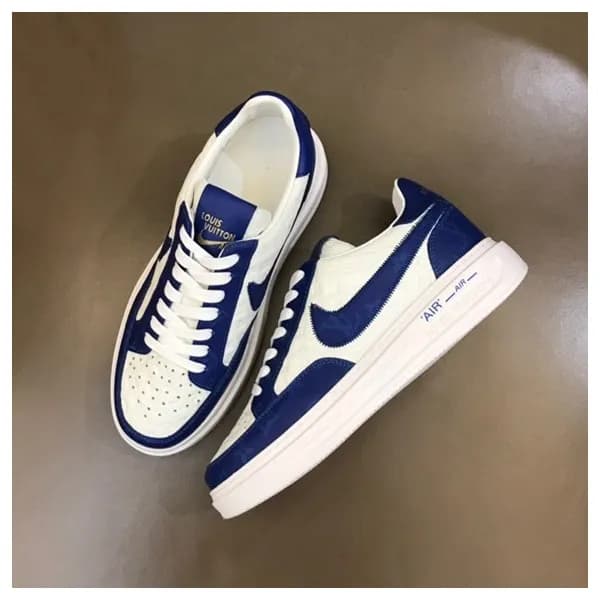 루이비통 남성 블루 스니커즈 - Louis vuitton Mens Blue Sneakers… - 1