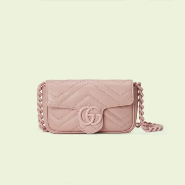 구찌 여성 핑크 마몬트백 - Gucci Womens Pink Marmont Bag - gu… - 1