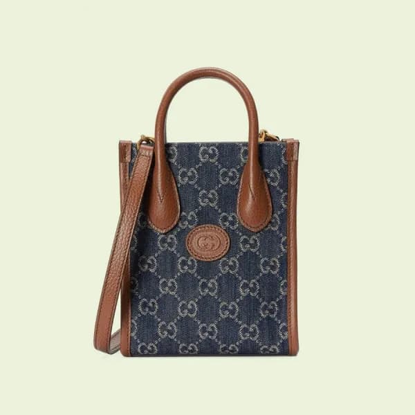 구찌 여성 GG 블루 레트로백 - Gucci Womens Blue Retro Bag - g… - 1