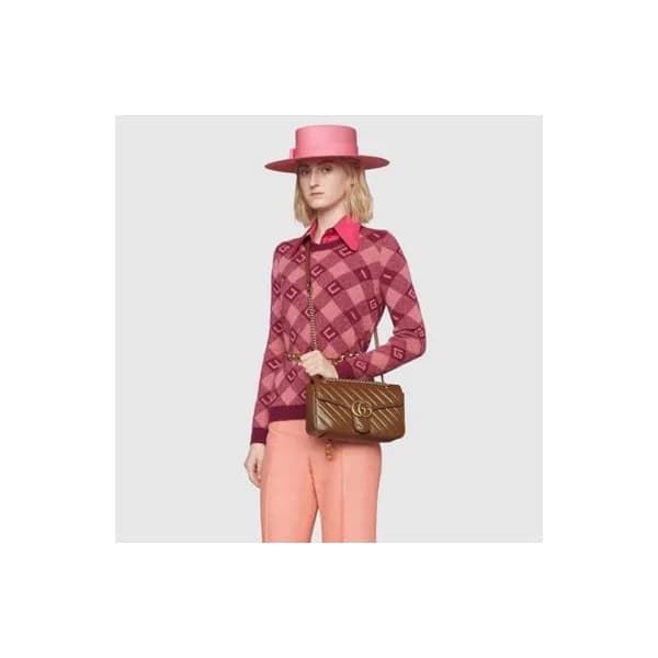 구찌 여성 브라운 마몬트백 - Gucci Womens Brown Marmont Bag - … - 1