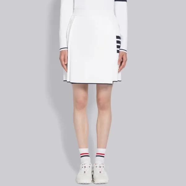 톰브라운 여성 화이트 스커트 - Thom Browne Womens White Skirts … - 1