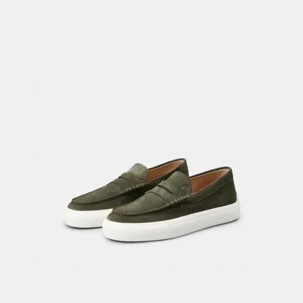 토즈 남성 모던 그린 로퍼 - Tod's Mens Green Loafer - toz315x - 1