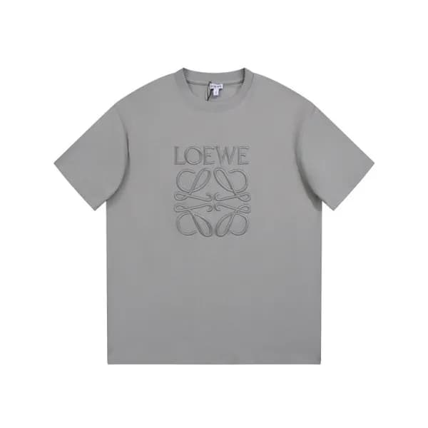 로에베 남/녀 그레이 반팔티 - Loewe Unisex Gray Short sleeved … - 1