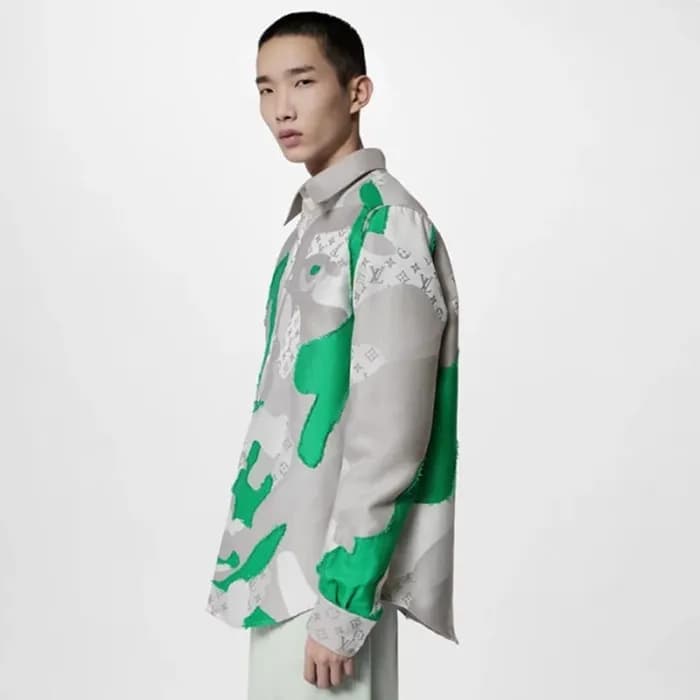 루이비통 남성 그레이 셔츠 - Louis vuitton Mens Gray Shirts - … - 1