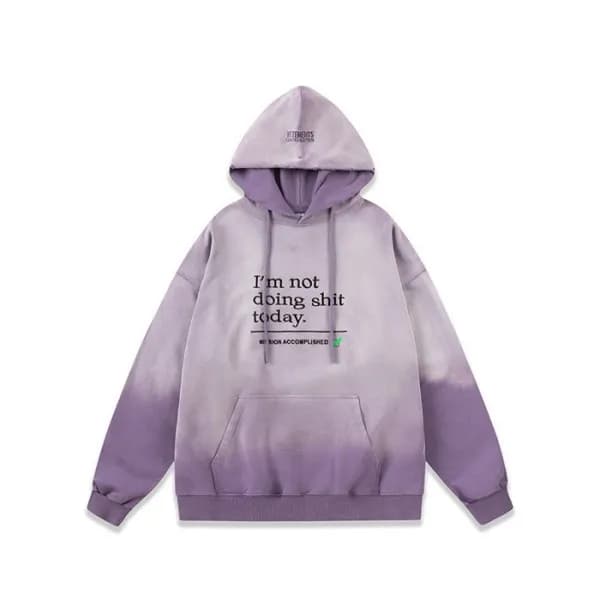 베트멍 남성 퍼플 후드티 - Vetements Mens Purple Hoodie - ve3… - 1