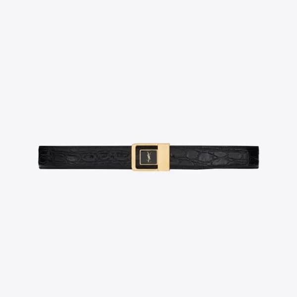 입생로랑 여성 블랙 벨트 - Saint Laurent Womens Black Belts -… - 1