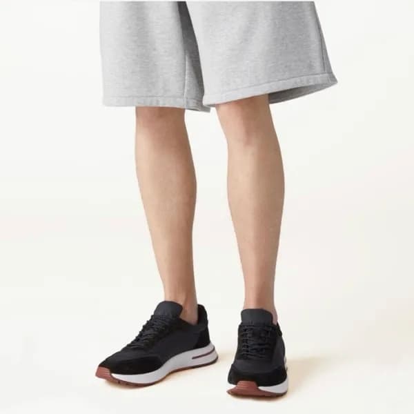 로로피아나 남성 블랙 스니커즈 - Loro Piana Mens Black Sneakers … - 1