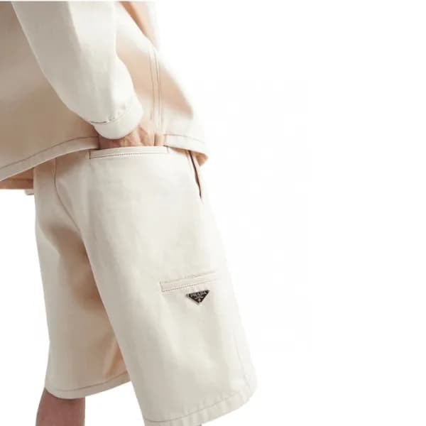 프라다 남성 베이지 반바지 - Prada Mens Beige Half-pants - prc… - 1