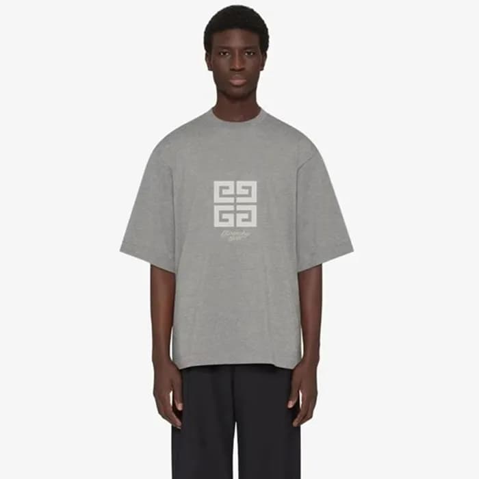 지방시 남성 그레이 반팔 티셔츠 - Givenchy Mens Gray Tshirts - g… - 1