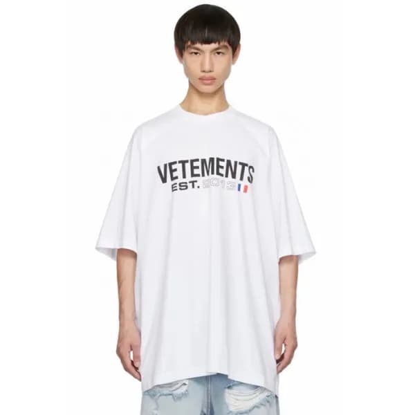 베트멍 남/녀 반팔 티셔츠 - Vetements Unisex Over Size Tshirt… - 1