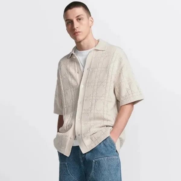 디올 남성 베이지 반팔 티셔츠 - Dior Mens Beige Tshirts - dic96… - 1