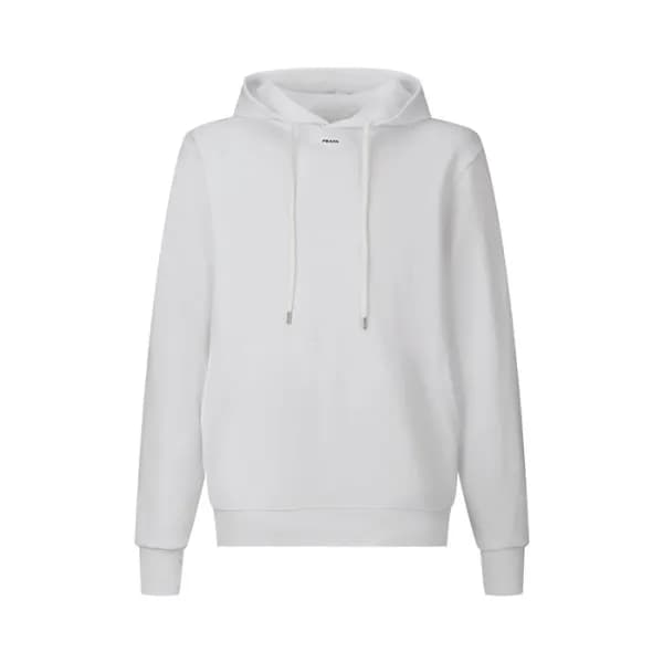 프라다 남성 화이트 후드티 - Prada Mens White Hoodie - prc1819… - 1
