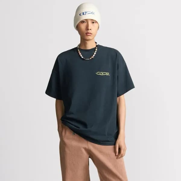 디올 남성 라운드 반팔 티셔츠 - Dior Mens Round Tshirt - dic400… - 1