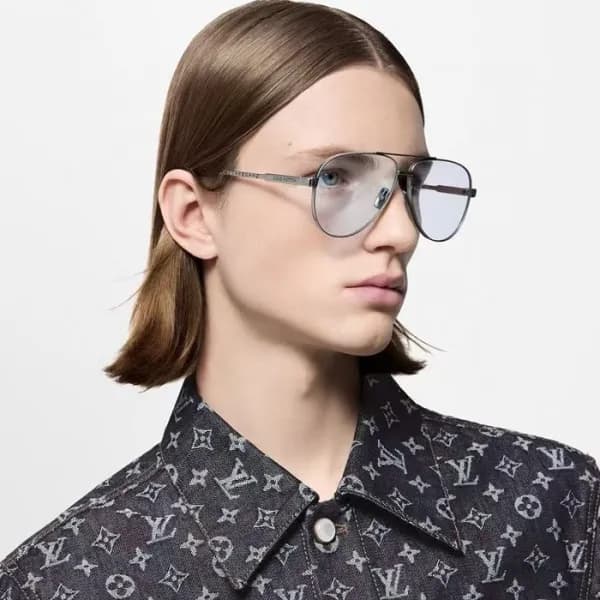 루이비통 남성 프리미엄 메탈 프레임 선글라스 - Louis vuitton Mens Prem… - 1