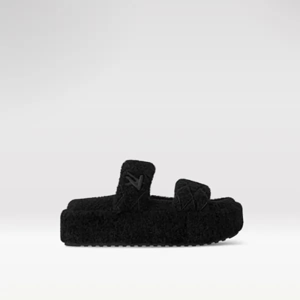 루이비통 여성 선셋 플랫폼 컴포트 슬리퍼 - Louis vuitton Womens Suns… - 1