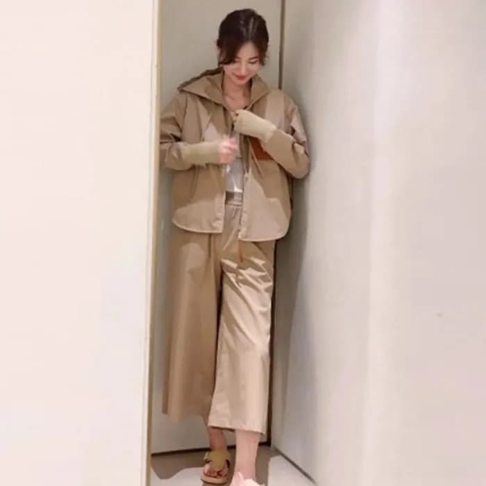 [당일배송] 로에베 여성 로에베 가죽 후드 셋업 - dd530x - 1