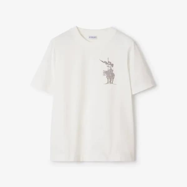 버버리 남성 라운드 반팔 티셔츠 - Burberry Mens Round Tshirt - b… - 1