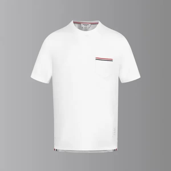 톰브라운 남성 라운드 반팔티 - Thom Browne Mens Round Tshirts -… - 1