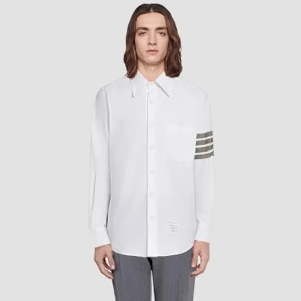 톰브라운 남성 클래식 셔츠 - Thom Browne Mens Dress Shirts - t… - 1
