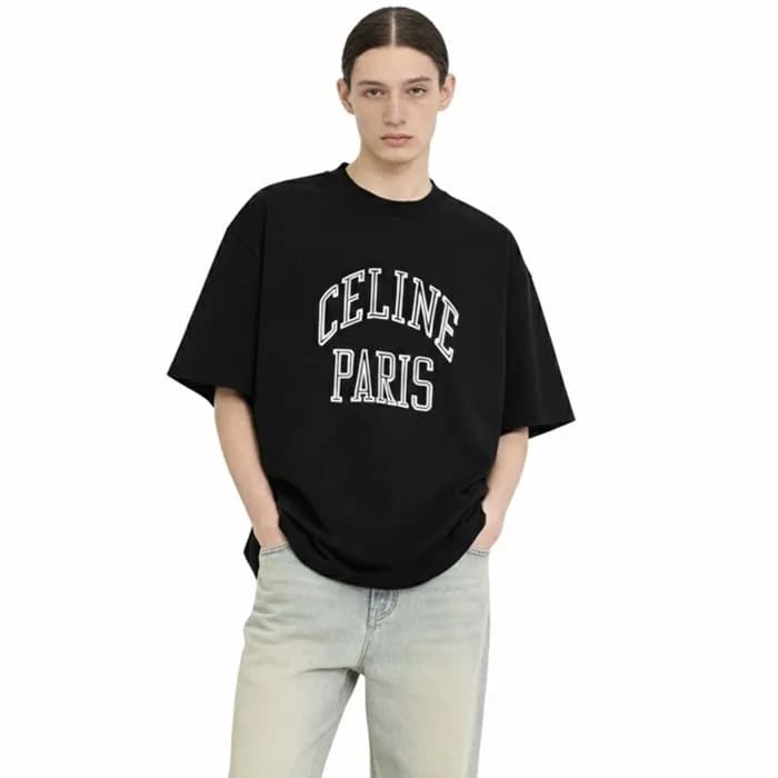 셀린느 남성 반팔 티셔츠 - Celine Mens Round Tshirt - cec1350… - 1