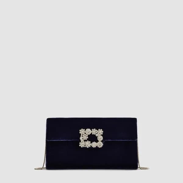 로저비비에 여성 플라워 스트라스 버클 클러치 - Roger Vivier Womens Flo… - 1