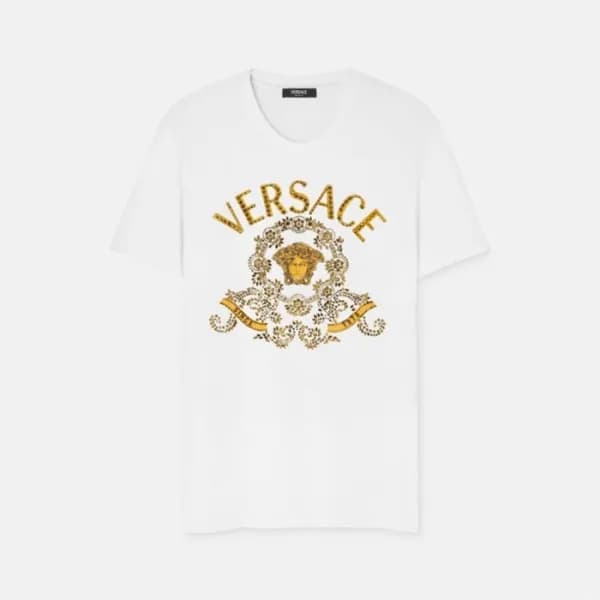 베르사체 남성 반팔 티셔츠 - Versace Mens Round Tshirts - vec1… - 1