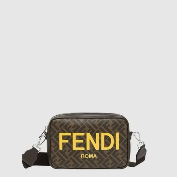 펜디 남성 FF 카메라 캔버스 백 - Fendi Mens FF Camera Canvas B… - 1