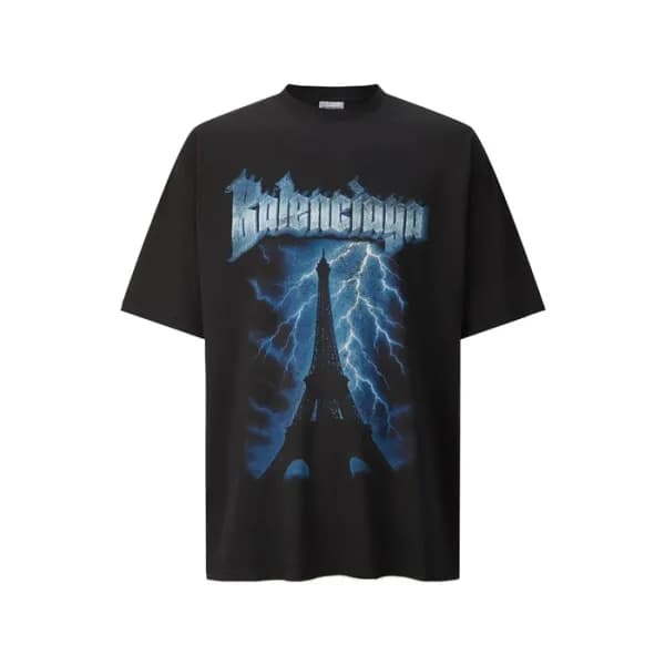 발렌시아가 남성 라운드 반팔 티셔츠 - Balenciaga Mens Round Tshirt… - 1