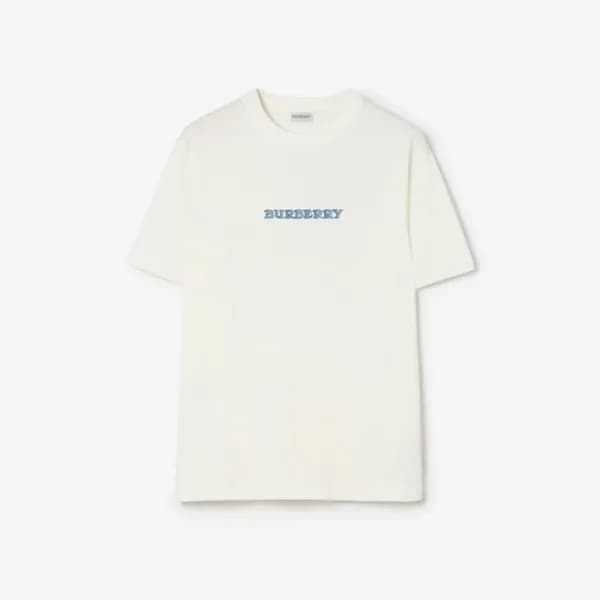 버버리 남성 라운드 반팔 티셔츠 - Burberry Mens Round Tshirt - b… - 1