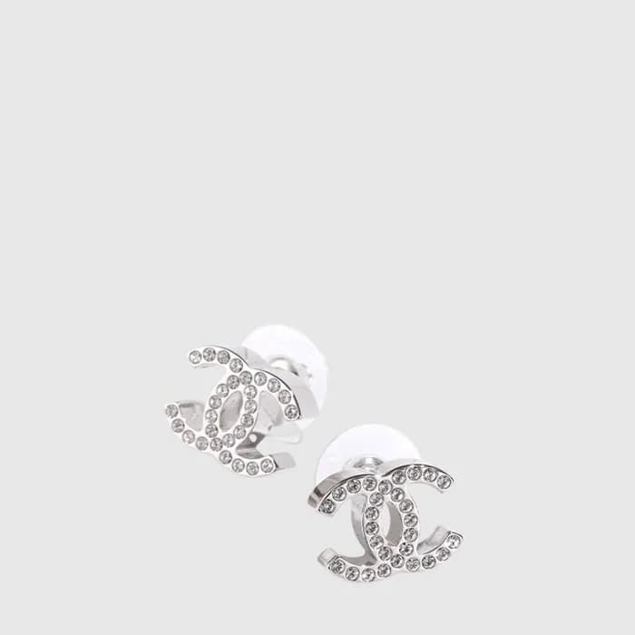 샤넬 여성 CC 크리스탈 3D 이어링 - Chanel Womens CC Crystal 3D… - 1