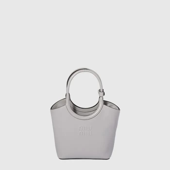 미우미우 여성 아이비 가죽 핸드백 - Miumiu Womens Ivy Leather Handbag - mib16427x - 1