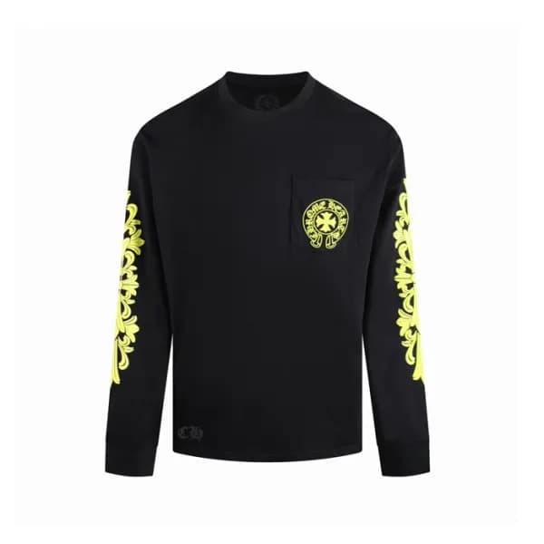크롬하츠 남성 라운드 긴팔티 - Chrome Hearts Mens Round Tshirt - chc16620x - 1