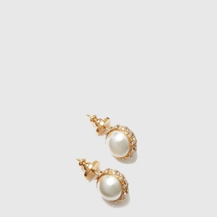 발렌티노 여성 크리스탈 펄 메탈 이어링 - Valentino Womens Crystal Pearl Metal Earring - acc10362x - 1