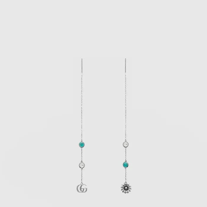 구찌 여성 GG 마몽 플라워 이어링 - Gucci Womens GG Marmont Flower Earring - acc10875x - 1