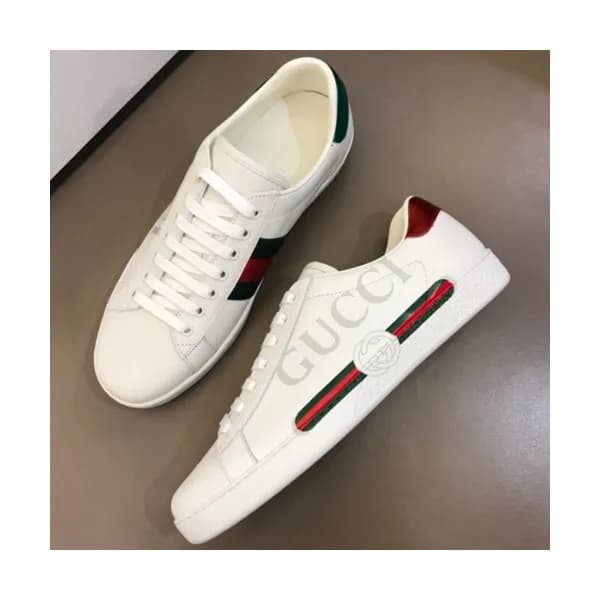 GUCCI 2018 MENS LEATHER ACE SKEAKERS - 구찌 남성 레더 스니… - 1