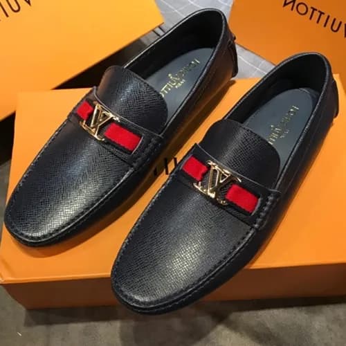 LOUIS VUITTON 2018 MENS STRAP LEATHER LOAFER - 루이… - 1