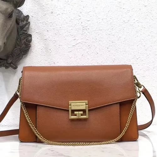 Givenchy Leather and Suede GV3 Shoulder Bag,16/21/… - 1