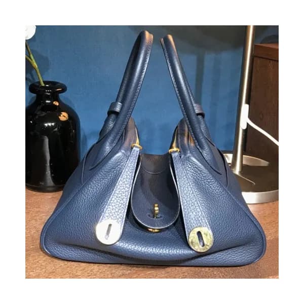 Hermes Lindy Togo Leather Tote Shoulder Bag ,30cm … - 1