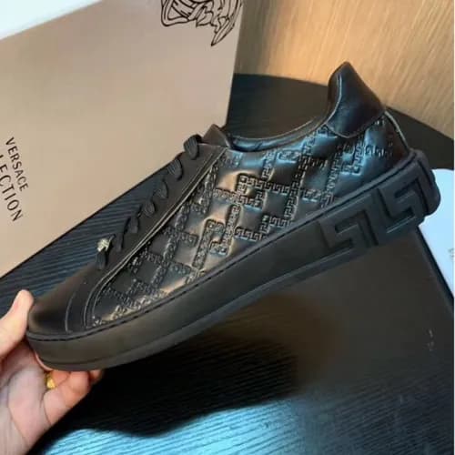 Versace 2018 Mens Signature Sneakers Black - 베르사체 … - 1