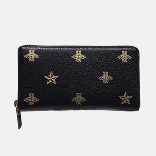 Gucci 2019 Bee Star Leather Long Purse - 구찌 벌 스타 가… - 1