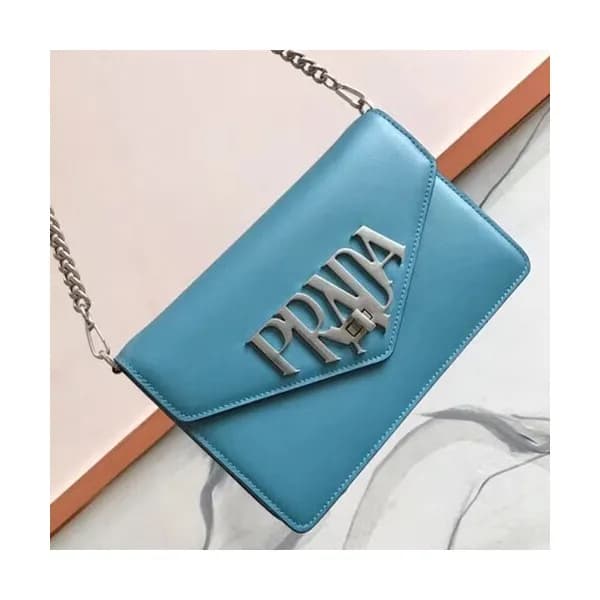 Prada Logo Chain Shoulder Bag,22cm - 프라다 로고 체인 숄더백… - 1