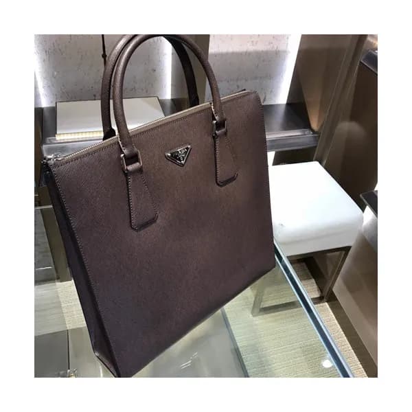 Prada Saffiano Mens Business Bag ,34CM - 프라다 사피아노 … - 1