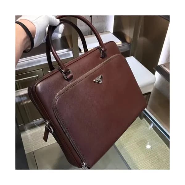 Prada Saffiano Mens Business Bag,36CM - 프라다 사피아노 남… - 1