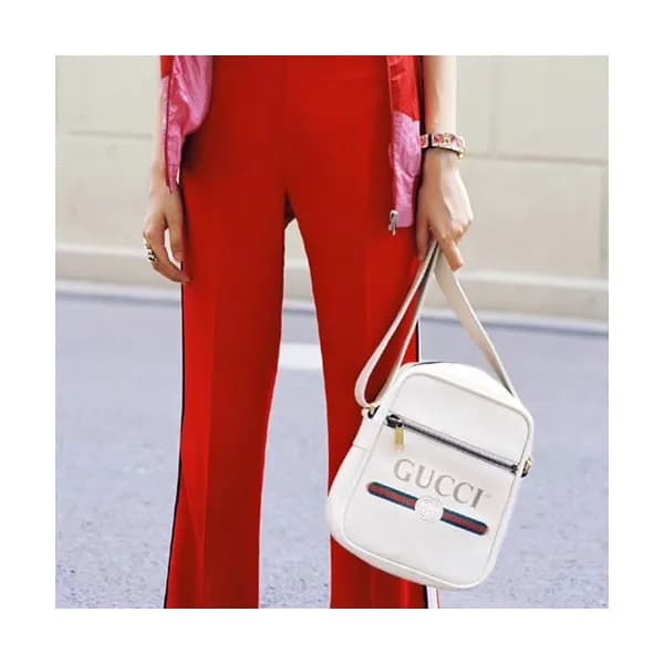 Gucci Print Messenger Shoulder Bag,25CM - 구찌 프린트 남… - 1