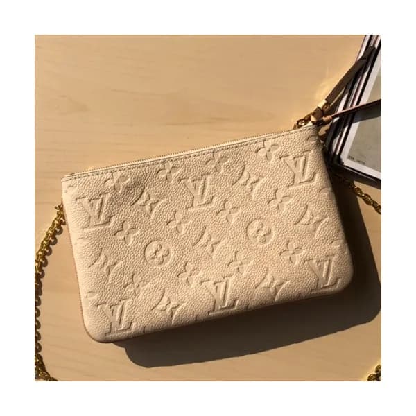 Louis Vuitton Pochette Double Zip Chain Shoulder C… - 1