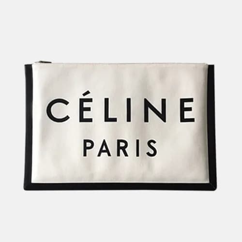 Celine Canvas Clutch Bag,37CM - 셀린느 캔버스 남여공용 클러치백 … - 1