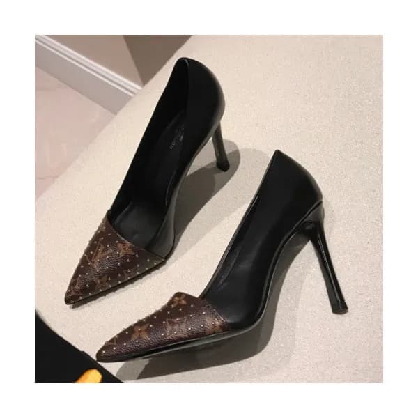 Louis Vuitton 2019 Womens Monogram Stud high-heel … - 1