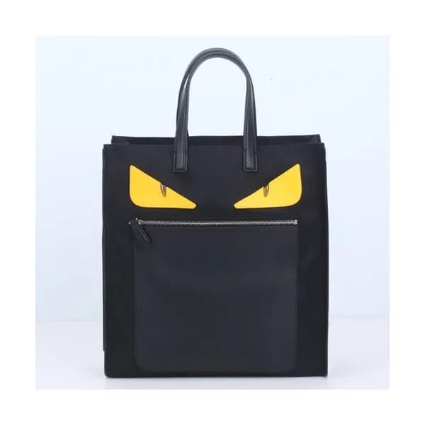 Fendi 2019 Nylon&Leather Tote Shopper Bag ,39CM - … - 1