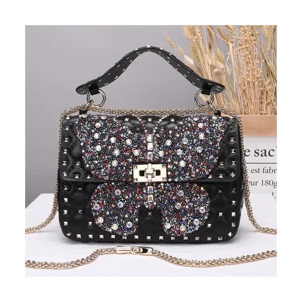 Valentino 2019 Leather Rockstud Spike Tote Shoudle… - 1
