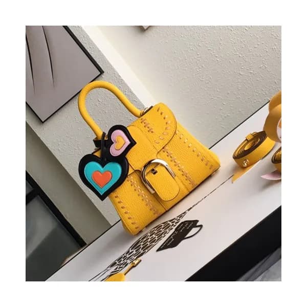 Delvaux 2019 Leather Tote Shoulder Bag,20CM - 델보 2… - 1